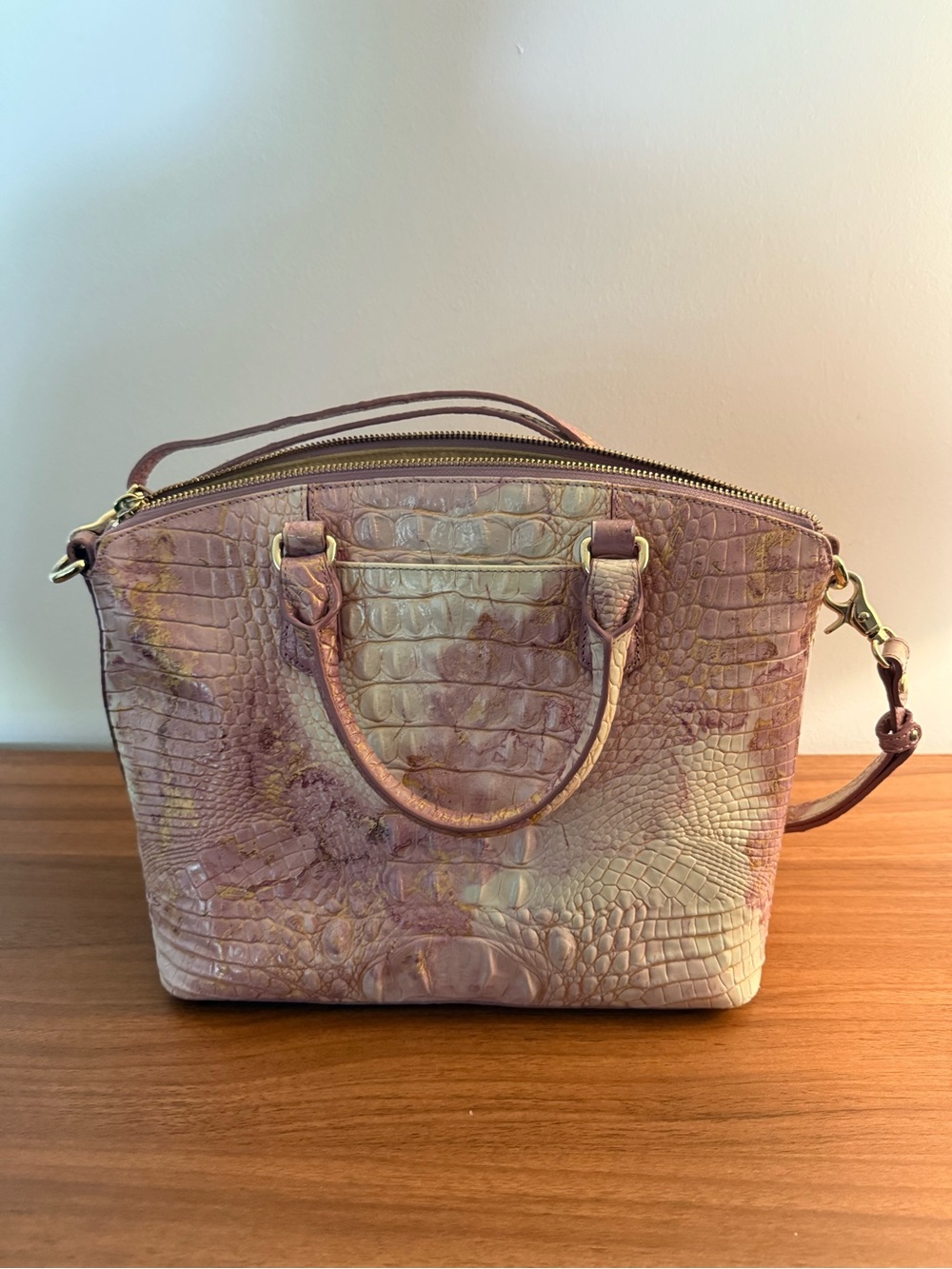 Brahmin Satchel Handbag in Lavender-Pink - Picture 2 of 5